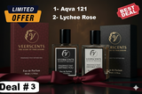 Aqva 121 Lychee Rose Fragrance - Fresh, Floral, and Invigorating Blend - Deal # 03