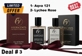 Aqva 121 Lychee Rose Fragrance - Fresh, Floral, and Invigorating Blend - Deal # 03